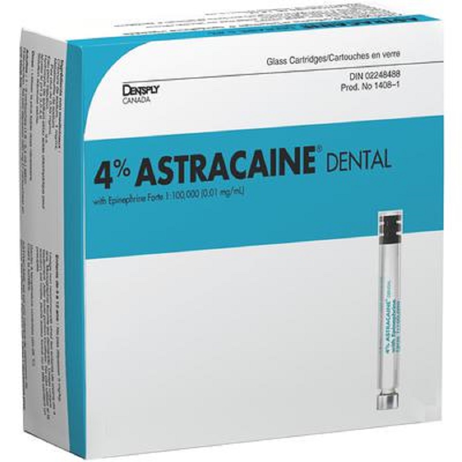 Astracaine Epinephrine 1.8 mL 100/Box